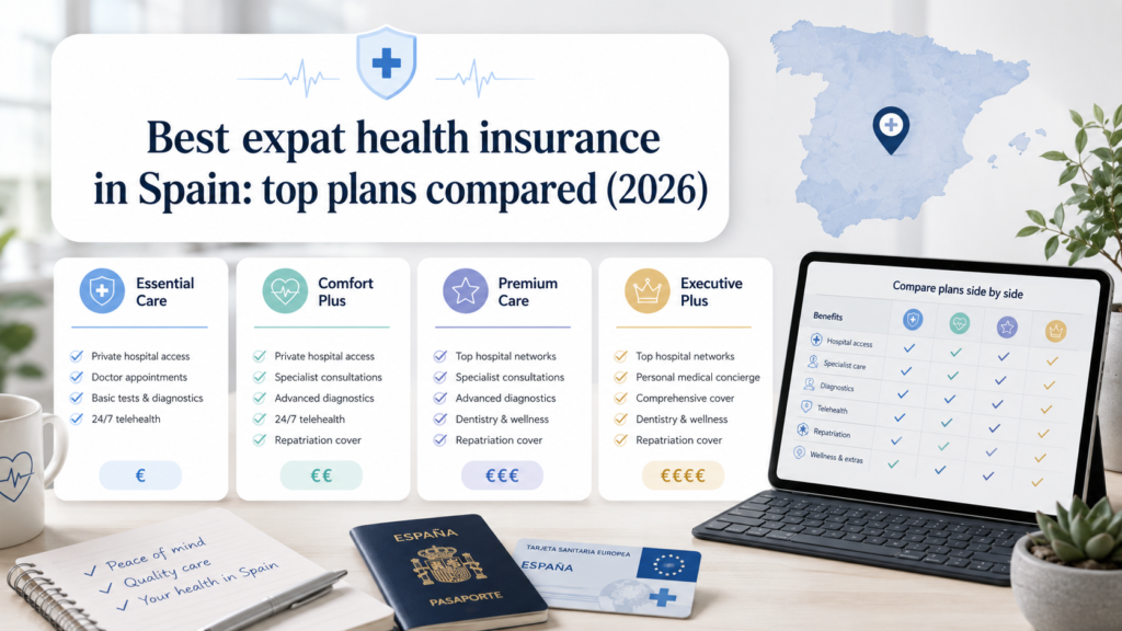 Best expat health insurance in Spain top plans compared for 2026