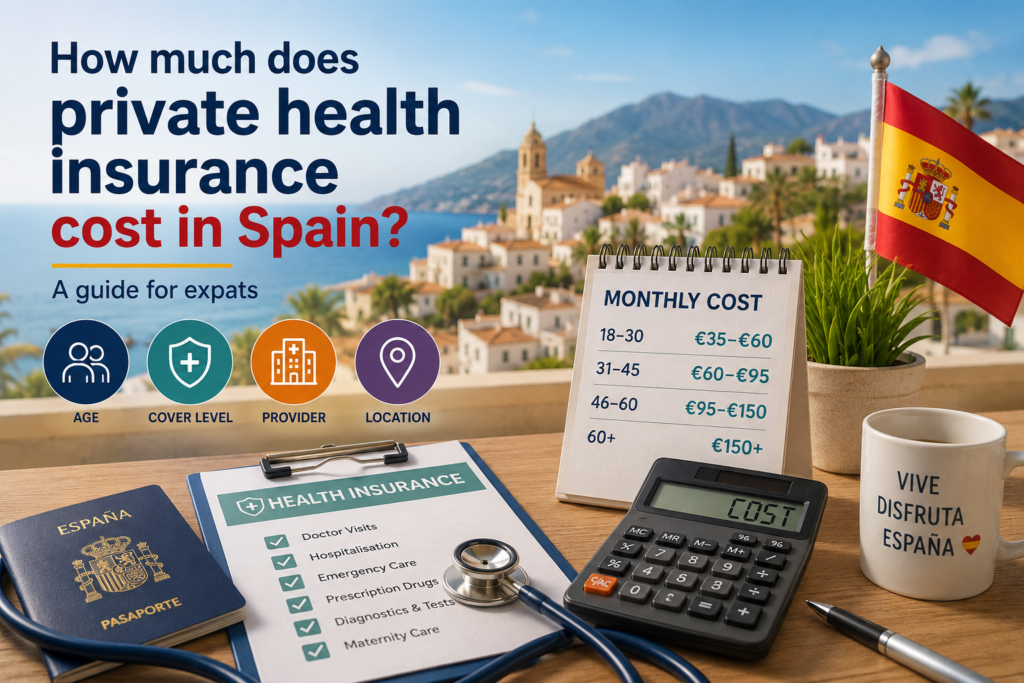 How much does private health insurance cost in Spain?
