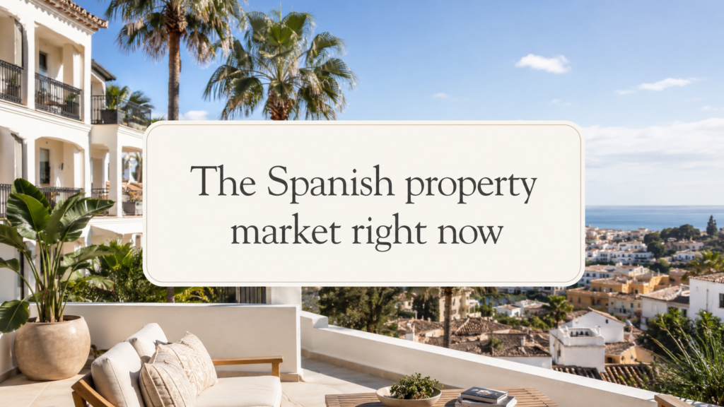 The Spanish property market right now for expats