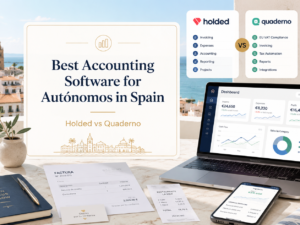 Best Accounting Software for Autónomos in Spain featured image comparing Holded vs Quaderno