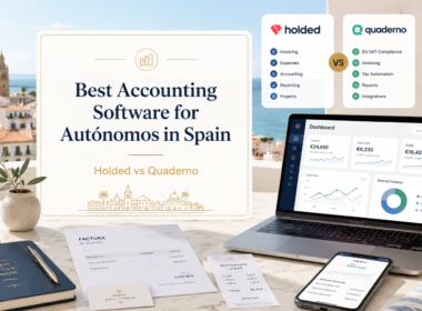 Best Accounting Software for Autónomos in Spain featured image comparing Holded vs Quaderno