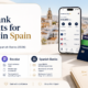 Best bank accounts for expats in Spain: Wise vs Revolut vs Spanish Banks shown in a light and modern comparison image for expats in Spain