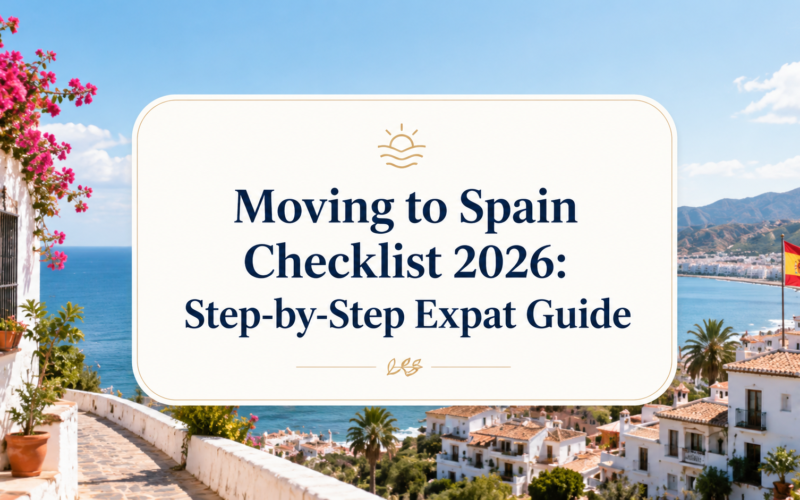 Moving to Spain Checklist 2026