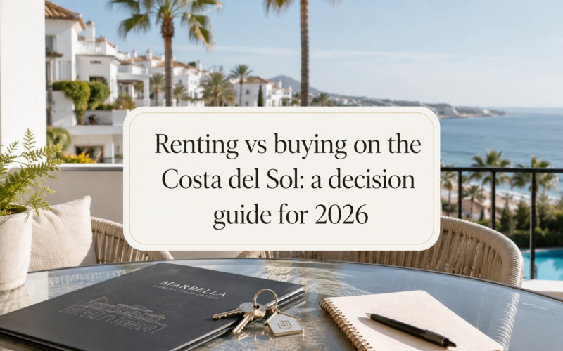 Renting vs buying on the Costa del Sol 2026 guide